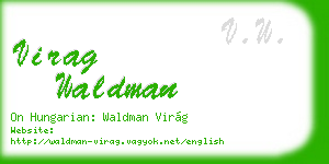 virag waldman business card